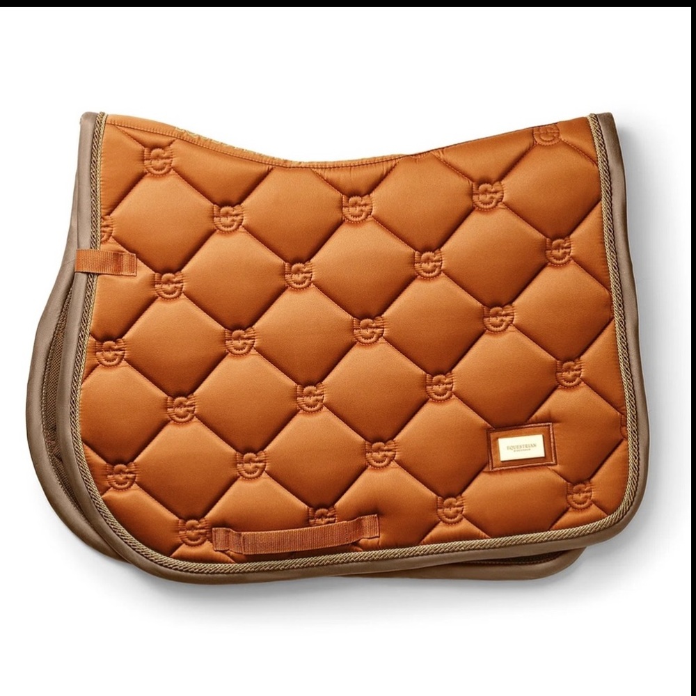 Equestrian Stockholm Bronze gold jump Saddle Pad - Picture 15 of 15